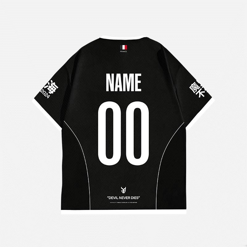 Maillot 3DMAX Noir 2025 - Personnalisable